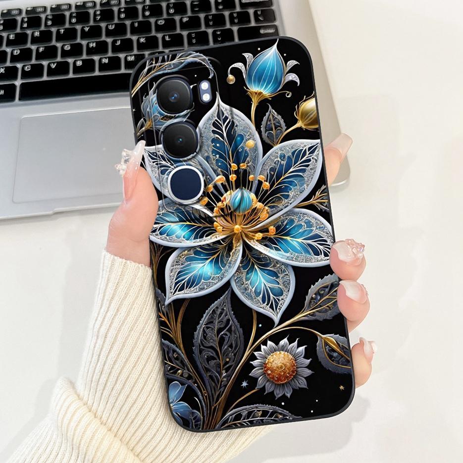 Чехол для Vivo Y19s V2419 Новый Уникальный Конфетный Расписной Чехол 6.68'' Ударопрочный Чехол для Телефона Для Vivo Y19s Y 19 s VivoY19s 4G Мягкий Чехол