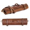 Handmade Leather Chef Knife Roll Bag: Culinary Travel Case