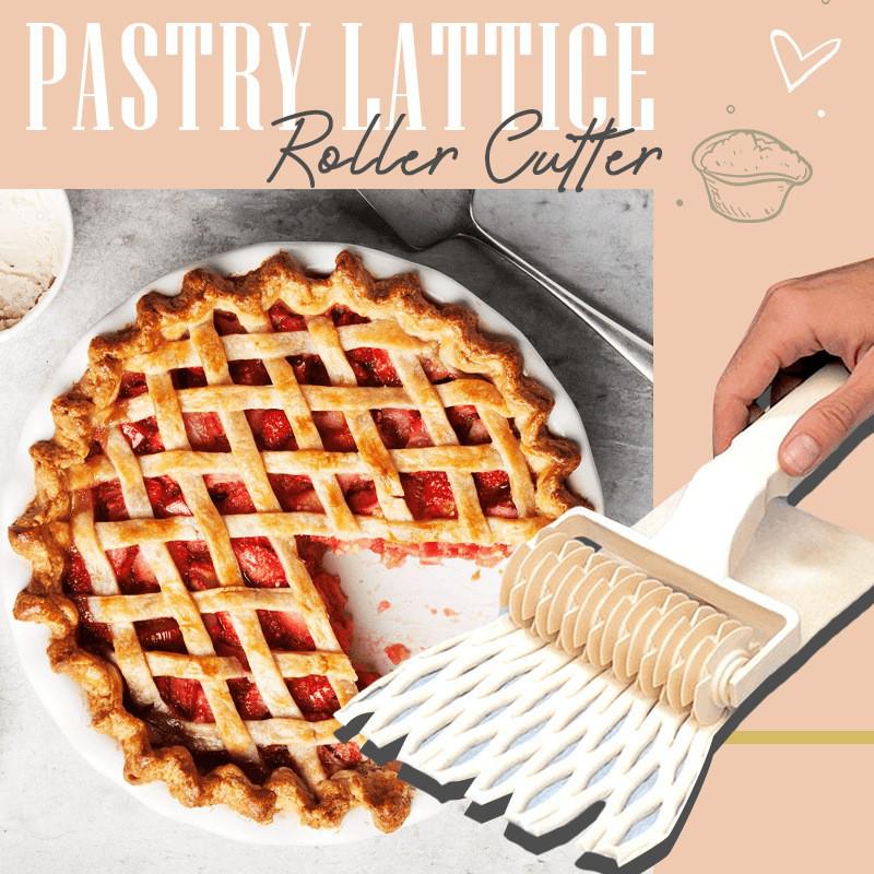Creative Large Plastic Lattice Dough Roller and Pizza Cutter for Baking