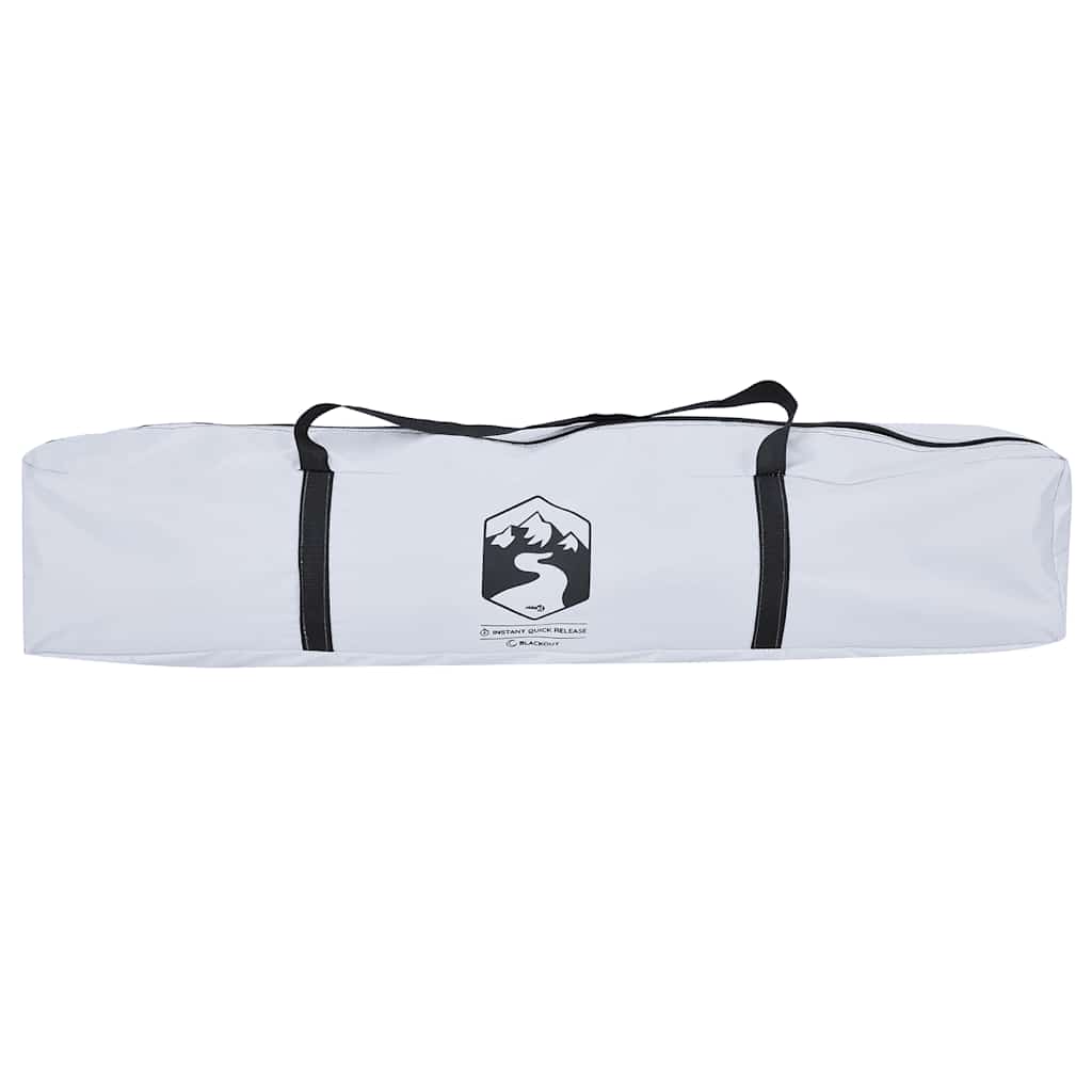 Dome Camping Tent for 3 Persons White Blackout Quick Release