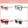 Vintage Cat Eye Sunglasses For Women With Protection For Fashionable Outdoor Wear
