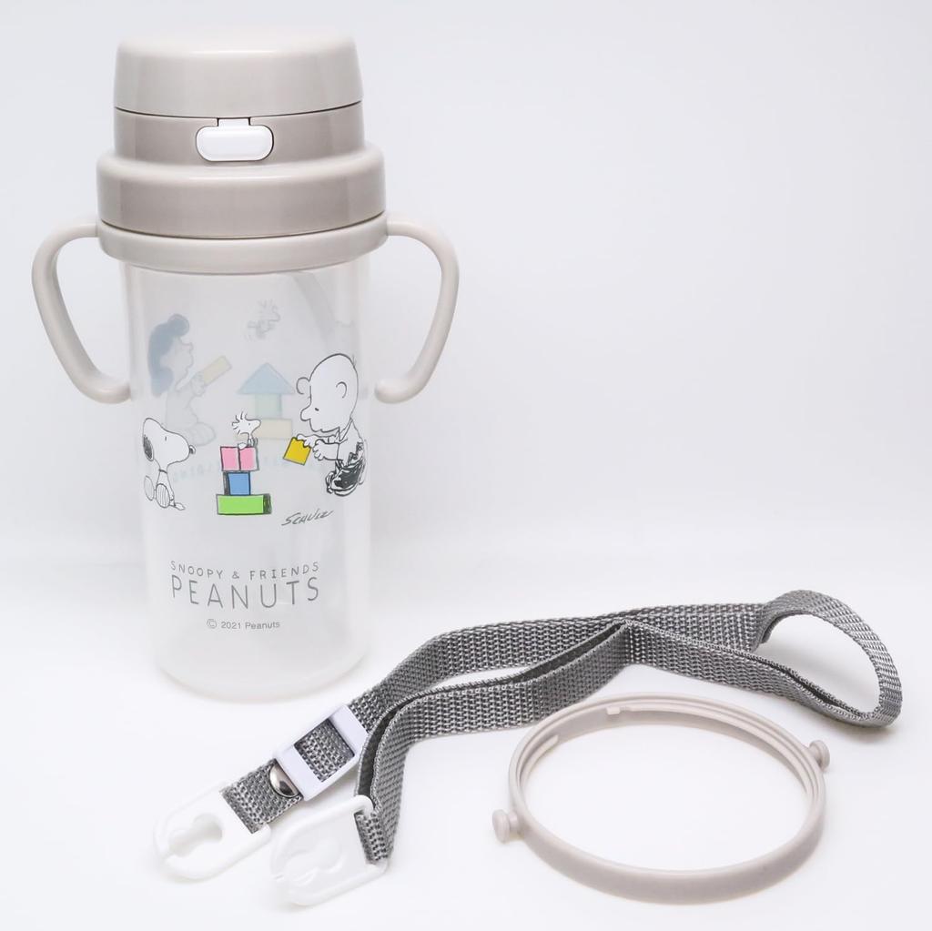 OSK Snoopy Бутылка с трубочкой 370 мл SC-370S