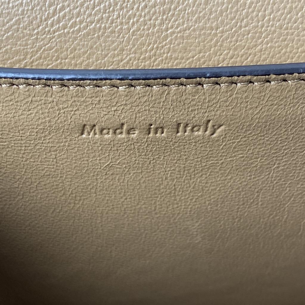 Used CELINEShoulder Bag Brown/white leather Women