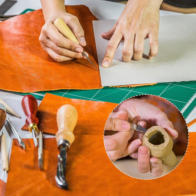 Стамески для резьбы по дереву Инструменты Быстрорежущая сталь DIY Нож для ксилографии Столярный Гравировальный Резчик по дереву Искусство Ремесла Резак Деревянная ручка