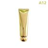 1Pcs Gold Silver Empty Refillable Plastic Soft Tubes Squeezable Bottle Cosmetic Container For Facial Cleaner Lotion Hand Cream
