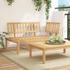 VidaXL Corner Pallet Garden Sofa Solid Acacia Wood, Garden Sofa, Garden Seat, Outdoor Seat, Sofa 365849