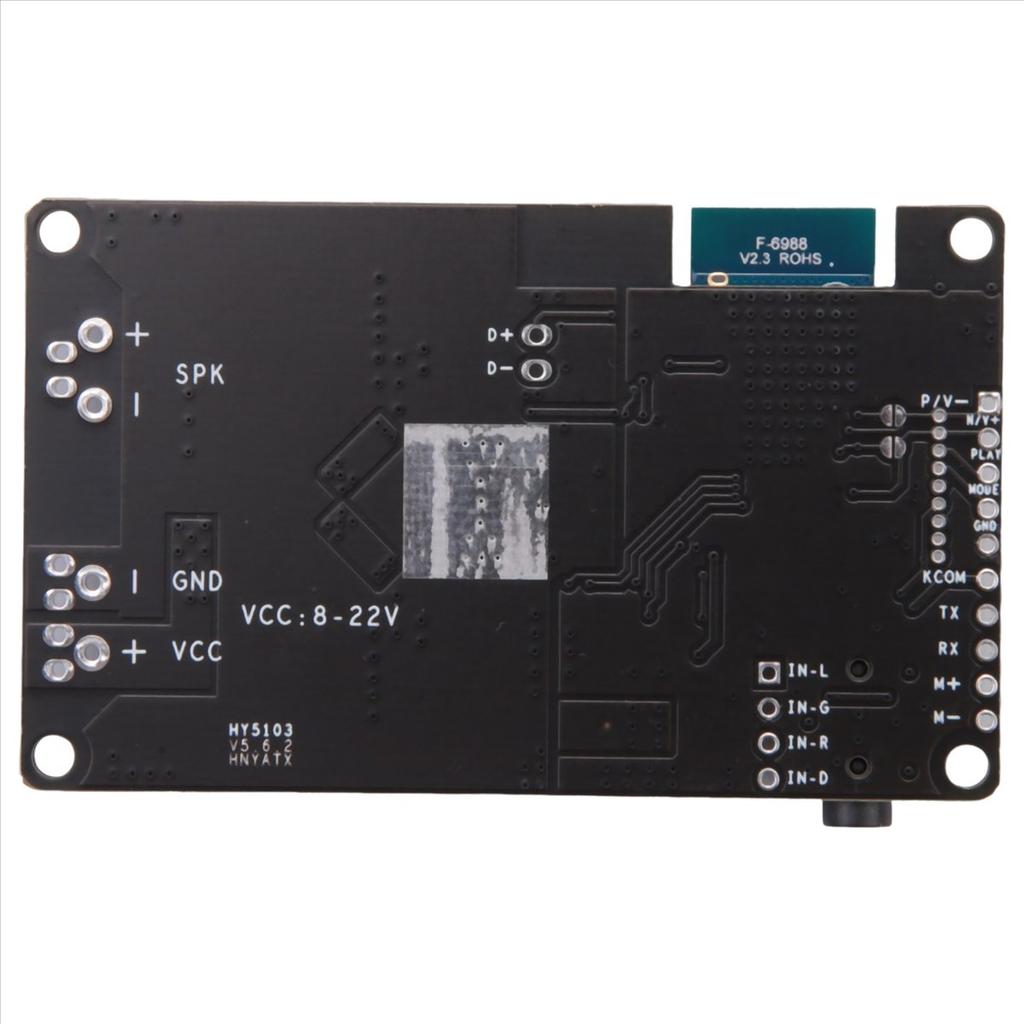 Bluetooth 5.0 Amplifier Board AUX 20W/30W Serial Port to Change Name Mono Stereo Module Amplificador (Support Call)