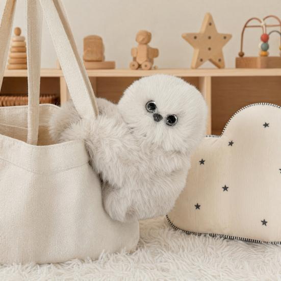 Electric Plush Doll Cartoon Owl Shape Plush Doll Crafted From Plush and Pp Cotton