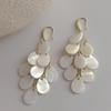Elegant Water Drop Shell Dangle Earrings - Perfect for Casual Attire