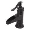 Single Hole Basin Faucet Copper Waterfall Outlet Faucet Toilet Undercounter Cold Hot Tap Black