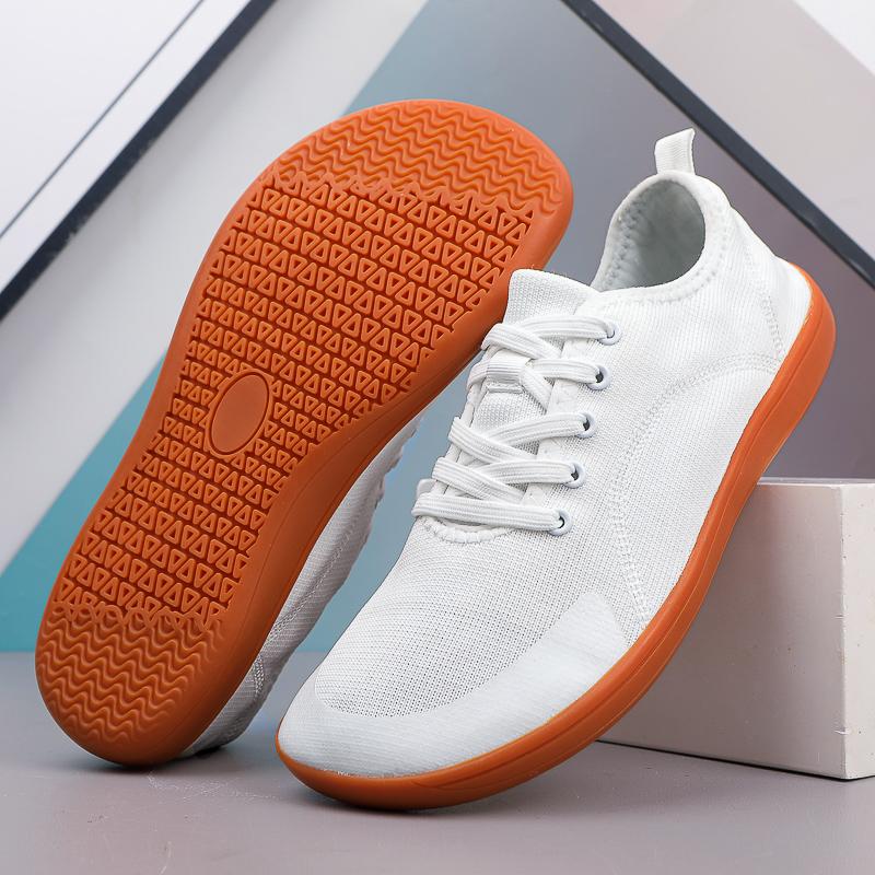 Men's Training and Fitness Shoes Wide Feet Low Heels Plus Size Flat Bottomed Black Shoes Barefoot Women's Casual Work Shoes