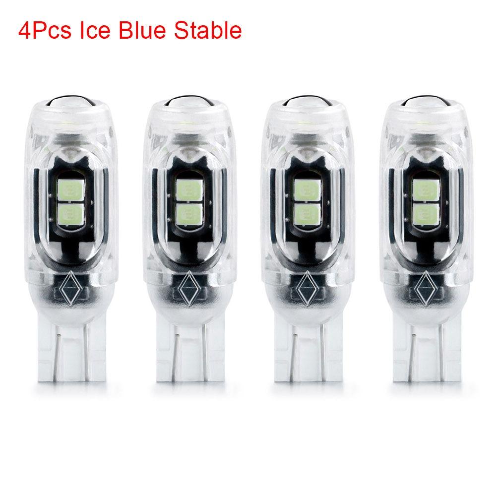 1/4Pcs 3030 5SMD Auto License Plate Light Car Parking Lights Instrument Lamp T10 W5W LED Bulbs