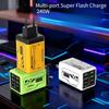 1 шт. 240 Вт зарядная головка 4 USB + 2 PD меха многопортовый зарядное устройство для мобильного телефона PD25 В полный протокол европейские правила