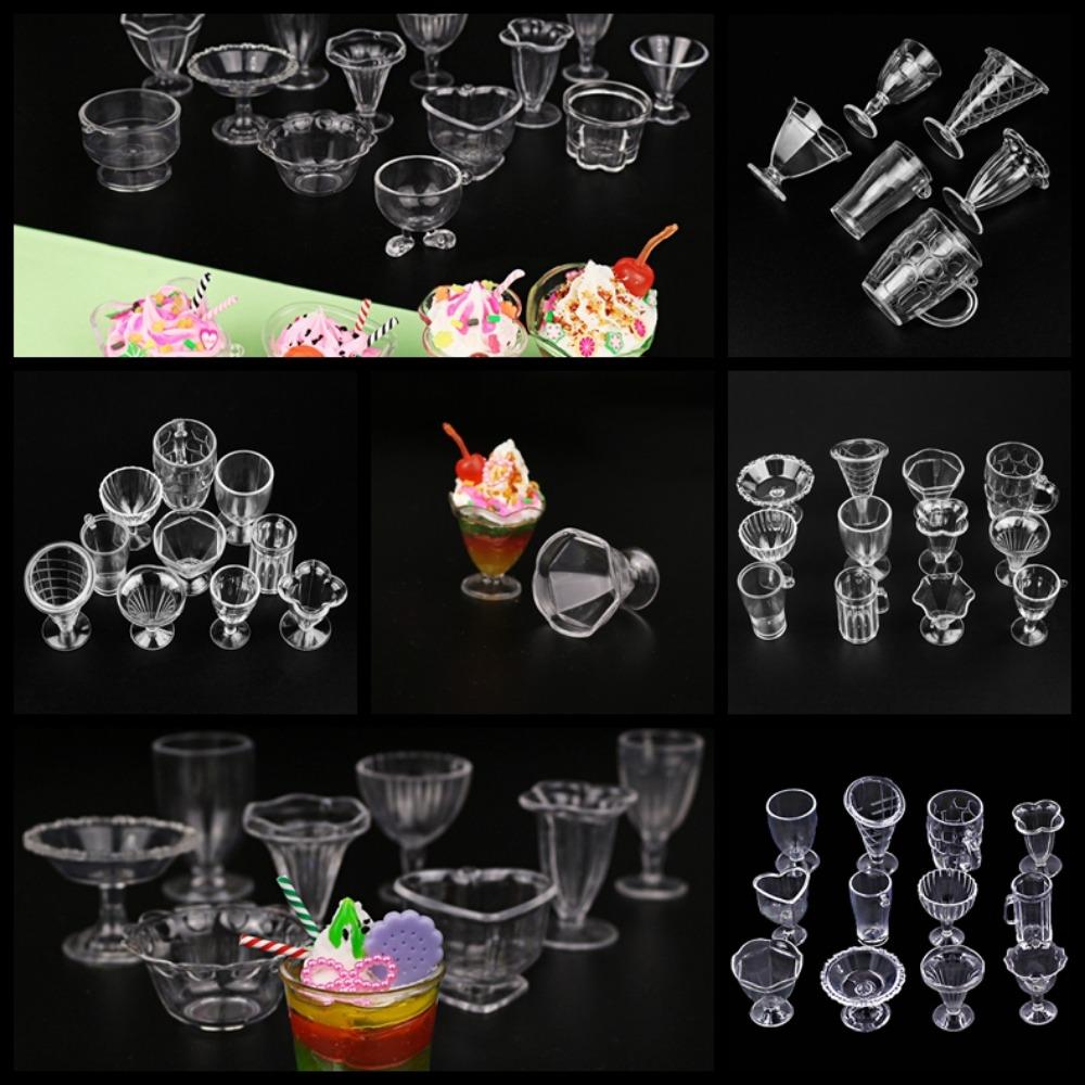 17PCS/Set Model Toy Miniatures Tableware 1:12 Dollhouse Dollhouse Mini Tableware  Pretend Play Toys