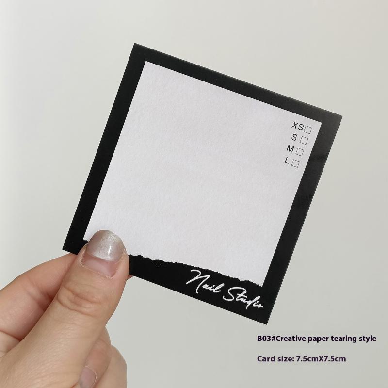 20 листов Накладные ногти на клеевой основе Нижняя карточка-бабочка Картонный реквизит для фото Ручной работы Искусственные ногти Арт-типсы Дисплей Шоу-карточка Инструменты для маникюра