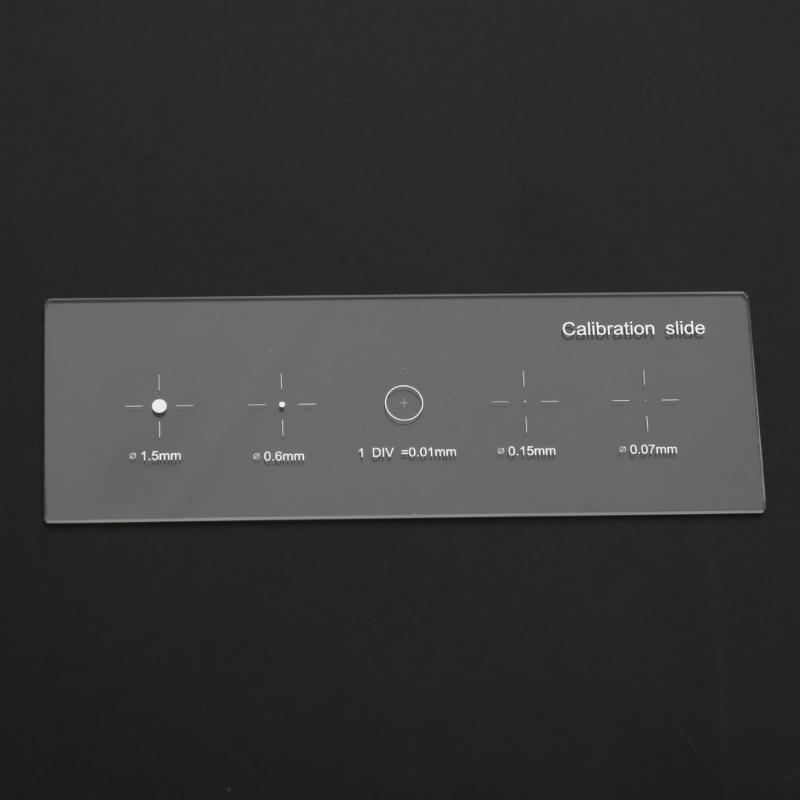 0,01 мм Микроскоп Слайды Сетка Калибровочный Слайд Линейка Перекрестие Микроскоп Калибровочная Линейка Предметный Микрометр с 4 шкалами