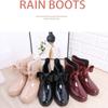Женские модные водонепроницаемые и противоскользящие резиновые сапоги Bow Rain Shoes для активного отдыха на природе Галоши для сада