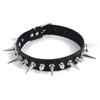 Emo Spike Choker Punk Collar Goth Necklace Fashion Vegan Leather Belt Chocker  Accessories Harajuku Gothic  Jewelry Halloween