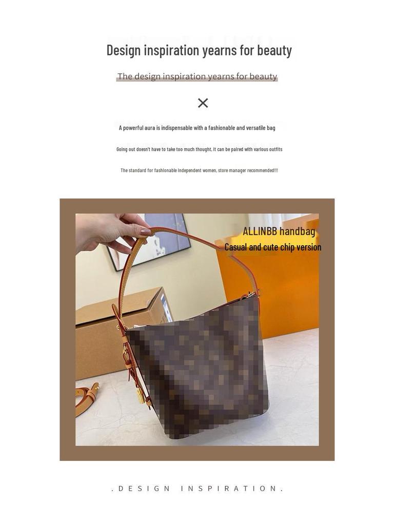 Allinbb 2025 Ретро Сумка с Цветочным Принтом - Универсальная Сумка на Одно Плечо для Женщин