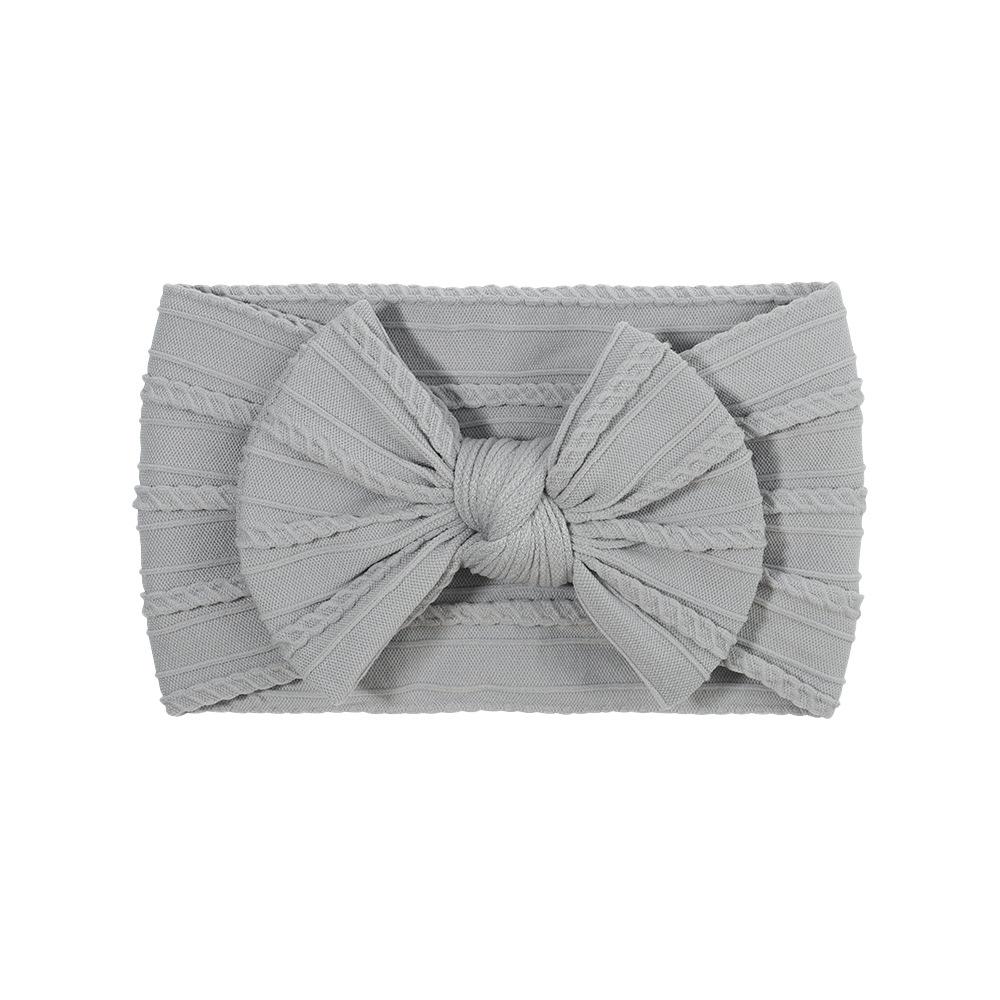 Детская повязка на голову, Эластичная повязка с широким краем и бантом