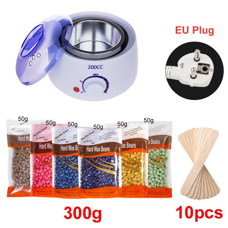 Wax Heater Kit for Hair Removal Wax Melting Machine with Waxing Beans Depilation Paraffin Warmer Waxing Dipping Pot
