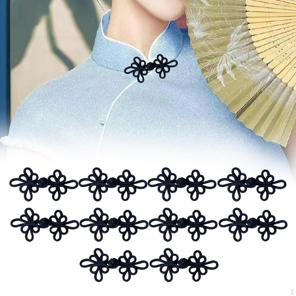 10 шт. китайские узлы лягушка пуговицы застежка винтажный дизайн аксессуары швейные застежки своими руками для свитера