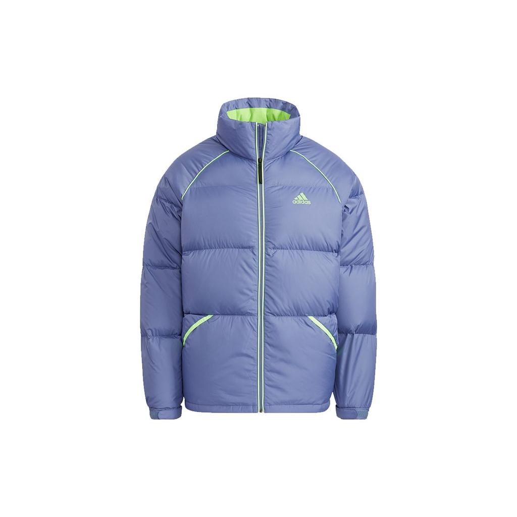 Adidas Terrex Super Puffy Jacket Outdoor Warm Stand Collar Down Outerwear Men Outerwear Royal-Blue H20753