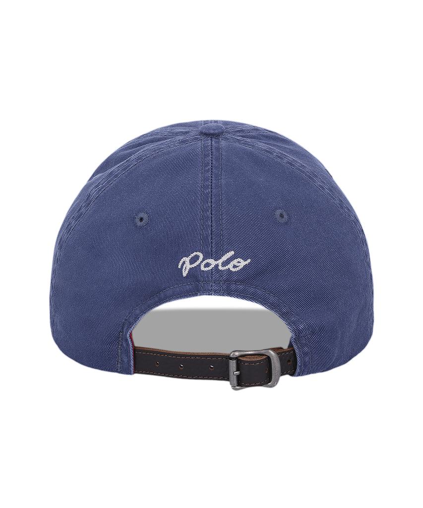 Кепка-бейсболка POLO RALPH LAUREN из твила с вышивкой флага - Темно-синяя