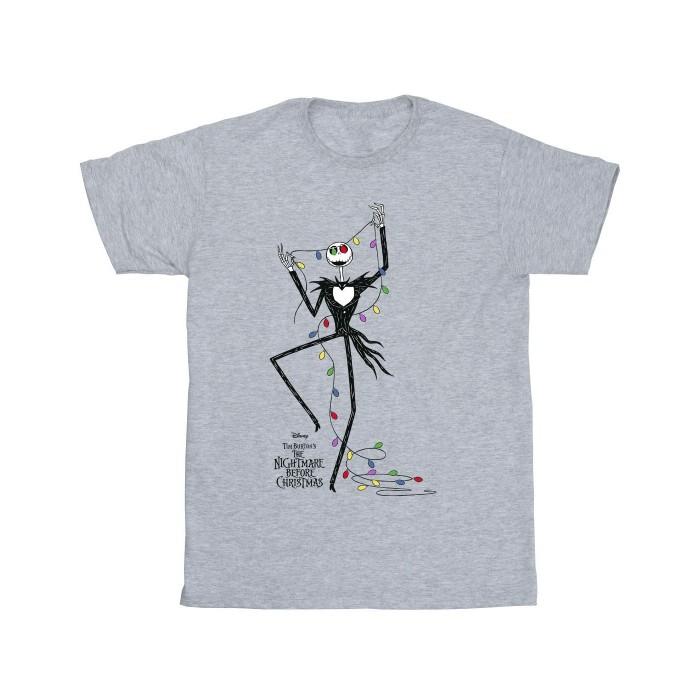 The Nightmare Before Christmas Girls Jack Skellington Lights T-Shirt