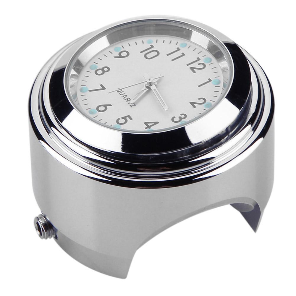 Waterproof 22/25mm Motorcycle Handlebar Mount Dial Clock Watch Motorbike Accessories