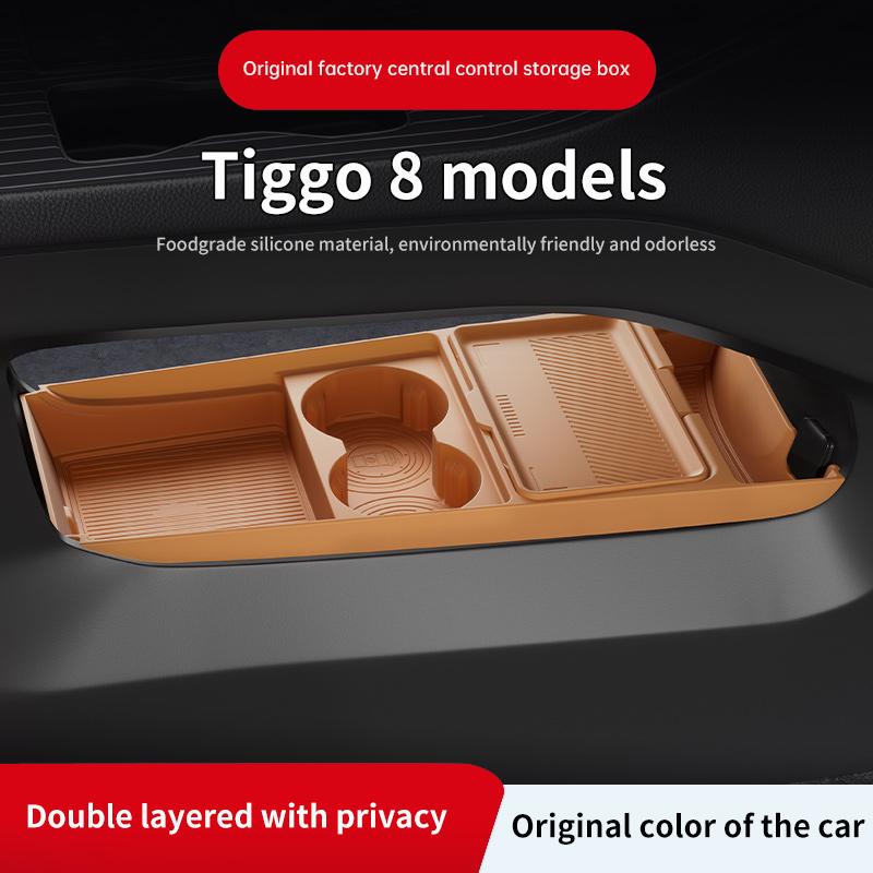 Suitable for 26 Models of Chery Tiggo 8, Center Console Lower Storage Box, Glasses Organizer, Car Accessories Modification Parts