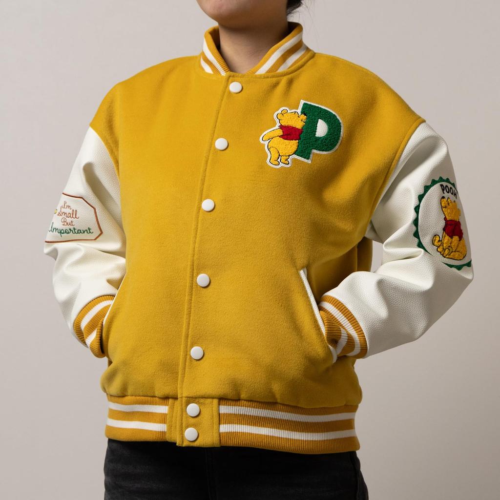 Стадионный свитер Винни Пух Мягкий медовый 62 см Рукав 50 см Окружность 57 см [Marushin] (L) Длина приблизительная. Длина приблизительная. (Плечо приблизительно. 20см)