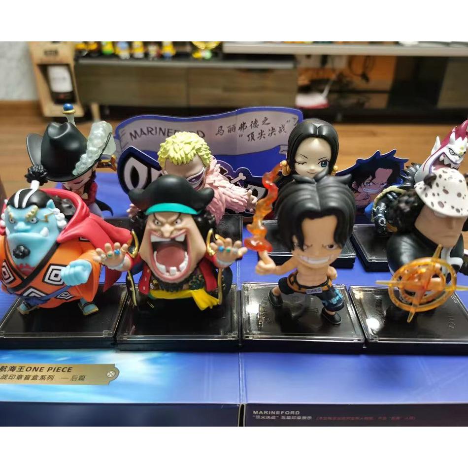 8 шт. Аниме One Piece Фигурки Модель Куклы Игрушки Милый Луффи Ока Ситибукай Эйс Боа Хэнкок Джинбе Коллекционные Игрушки Полный Набор