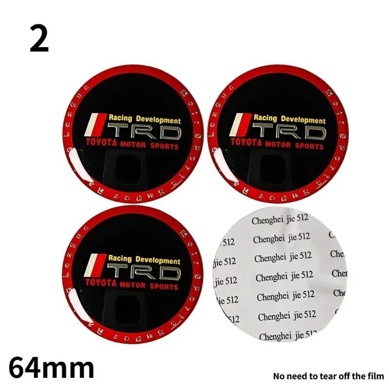 Car styling 56mm 64mm Car Tyre Wheel Center Hub Cap Badge sticker For Toyota C-hr Prado Rav4 Yaris Hilux Prius Corolla Camry