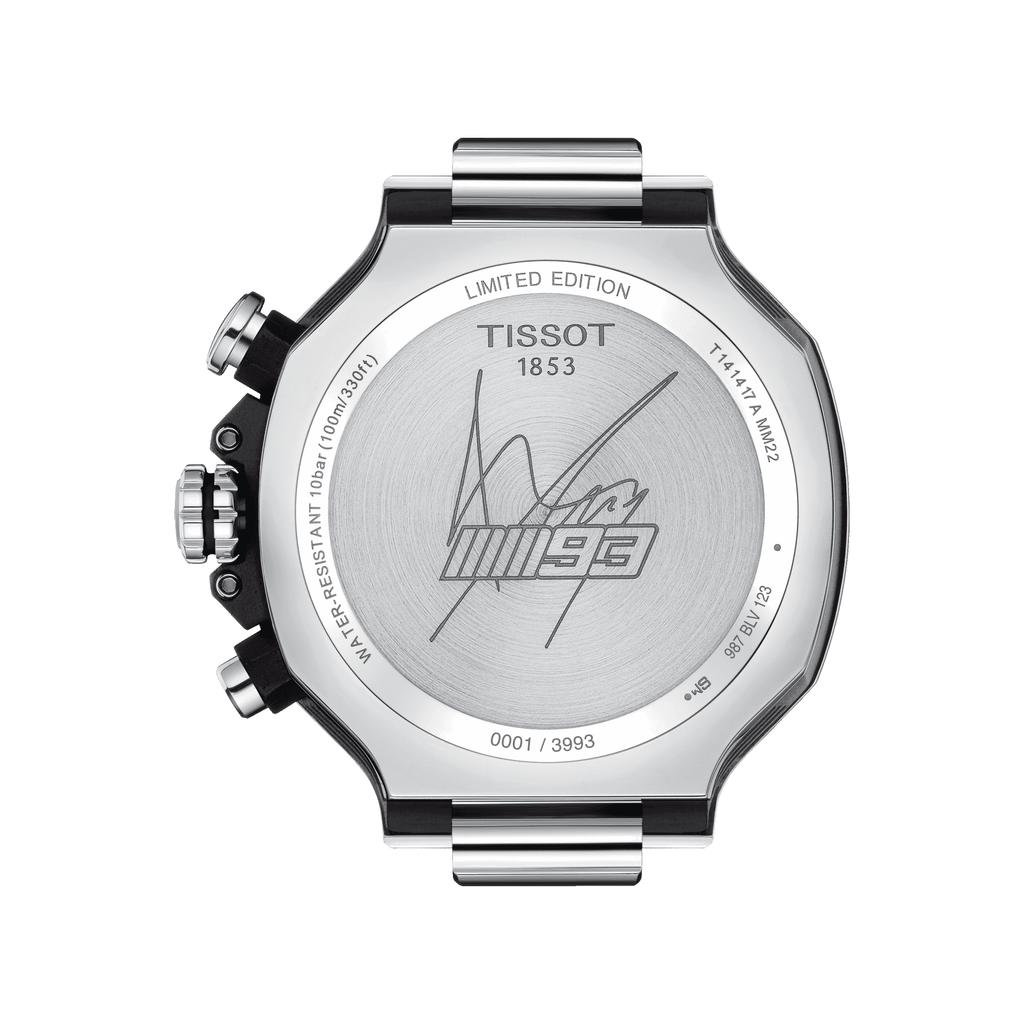 Tissot Мужские модные часы из нержавеющей стали с черным циферблатом T141.417.11.051.00