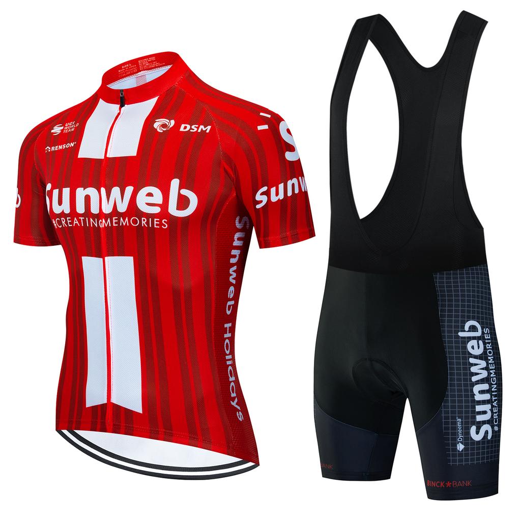 Sunweb 7-часовая велоформа с памперсом Мужская одежда для МТБ Мужская Мужские гелевые шорты для велоспорта Велосипедная майка Мужская Летний комплект для горного велосипеда