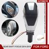 Car Automatic Gear Stick Shift Knob Shifter Lever Head Black Silver For Ford Focus 5 Doors/Estate/Sedan 2014 2015 2016 2017 2018