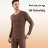 Комплект мужского термобелья: Шерсть, шелк и бамбуковое волокно для тепла осенью и зимой