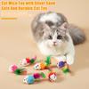 3/5/12Pcs Cat Mouse Toys Faux Fur Cat Mice Toy with Feather Tail