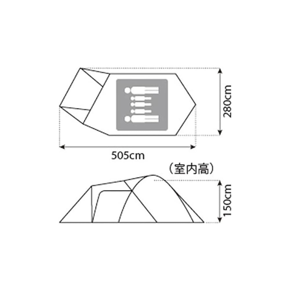 Snow Peak Amenity Dome 5-Person Camping Tent Waterproof Lightweight Outdoor Gear