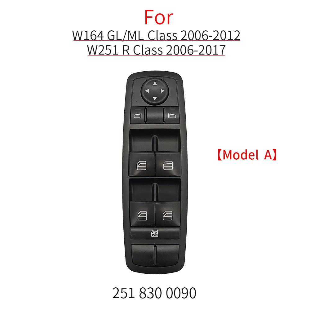 For Benz W164 W251 Car Electric Power Master Window Switch Replacement For Mercedes ML GL R Class R300 GL350 ML400 GL450 GL550