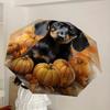 1pc Pumpkin Dog Artwork Automatic Open/Close Umbrella, Formal Events - Ideal Gift for Family or Friends, Outdoor Accessory yy251211158