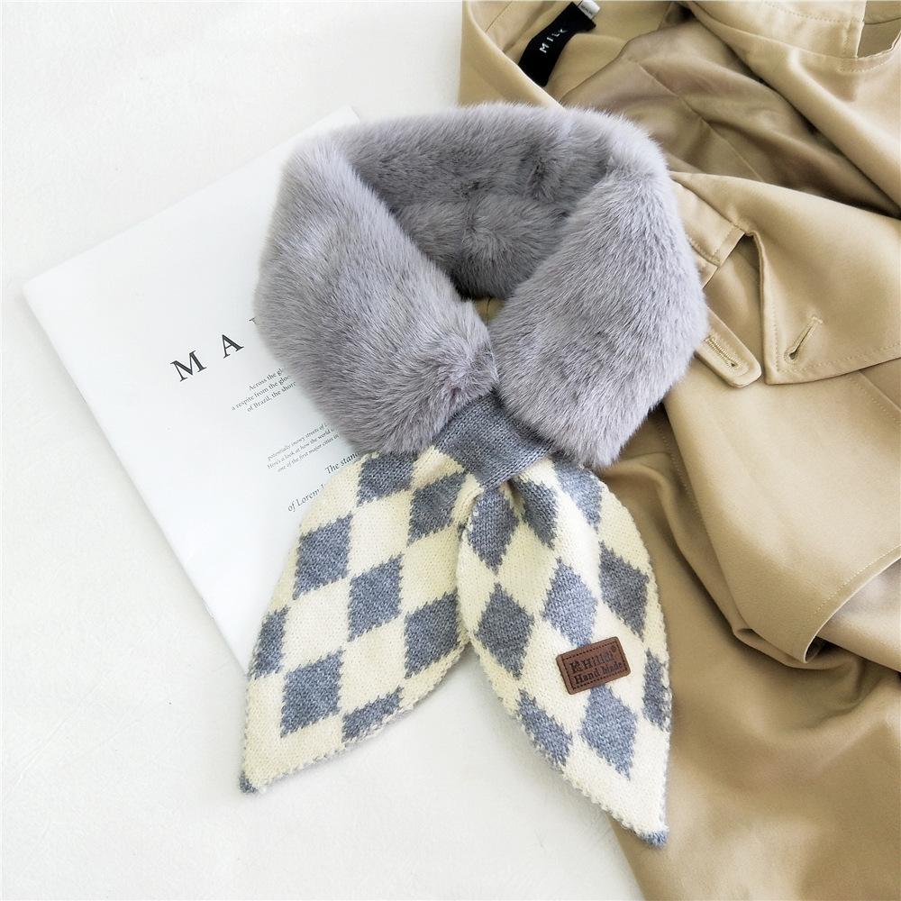 Новый шарф женский прекрасный осенне-зимний открытый теплый холодостойкий шарф защита шеи шерстяной воротник