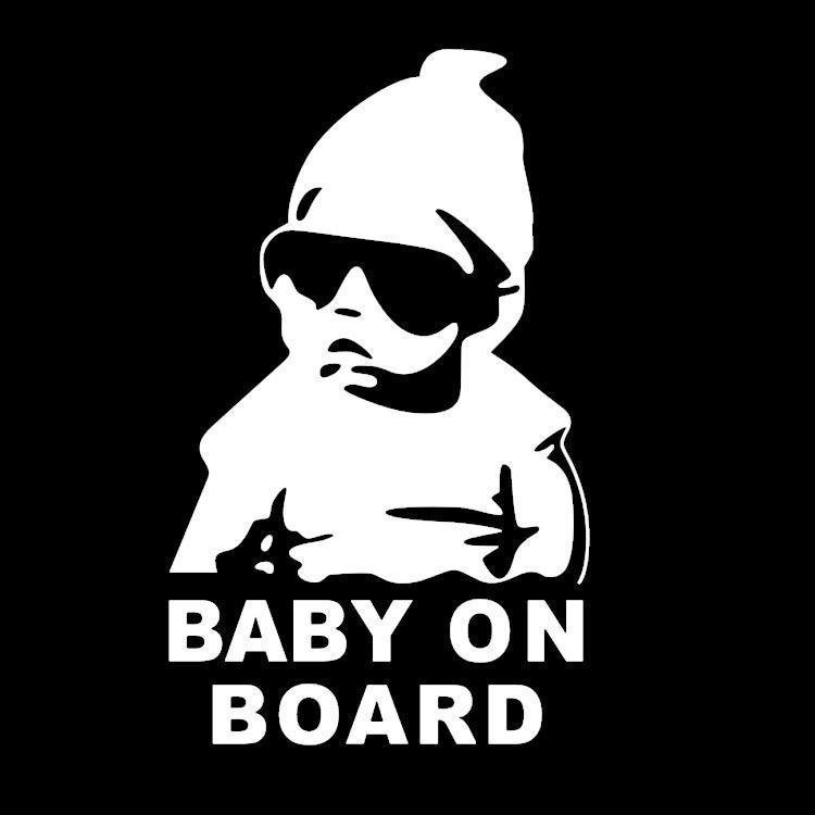 14x9 см BABY ON BOARD крутые задние светоотражающие солнцезащитные очки для детей, автомобильные наклейки, предупреждающие наклейки