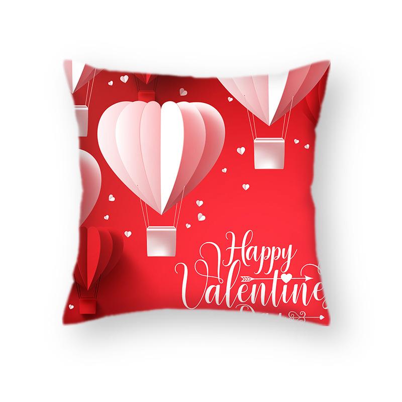 Скандинавский красный диванная подушка наволочка для подушки любви Ins стиль цветок пара свадьба объятия день святого валентина украшение наволочка