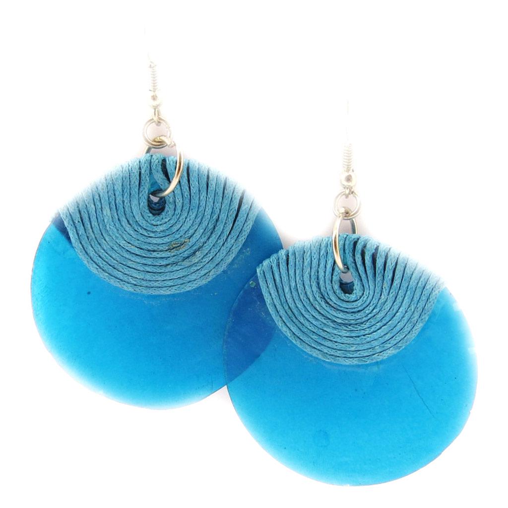 Les Trésors De Lily [L5191] - Дизайнерские серьги с бирюзой «Килиманджаро»