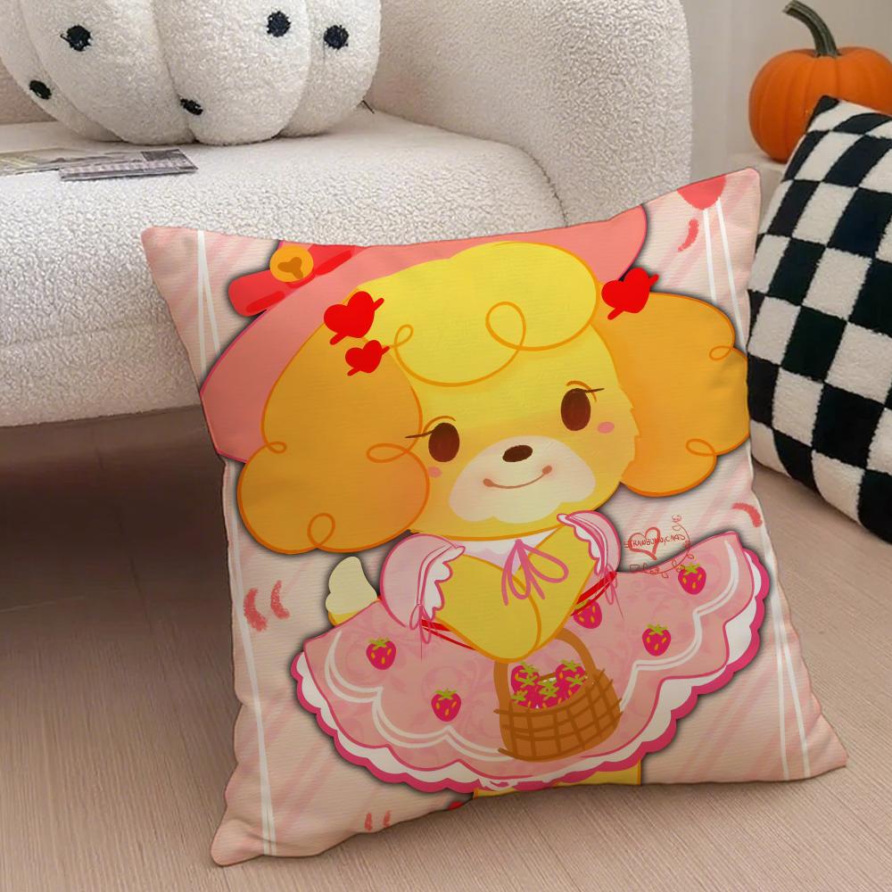IIsabelle Cushion Cover Linen Pillow Case Soft Breathable Protective Couch Room Decoration