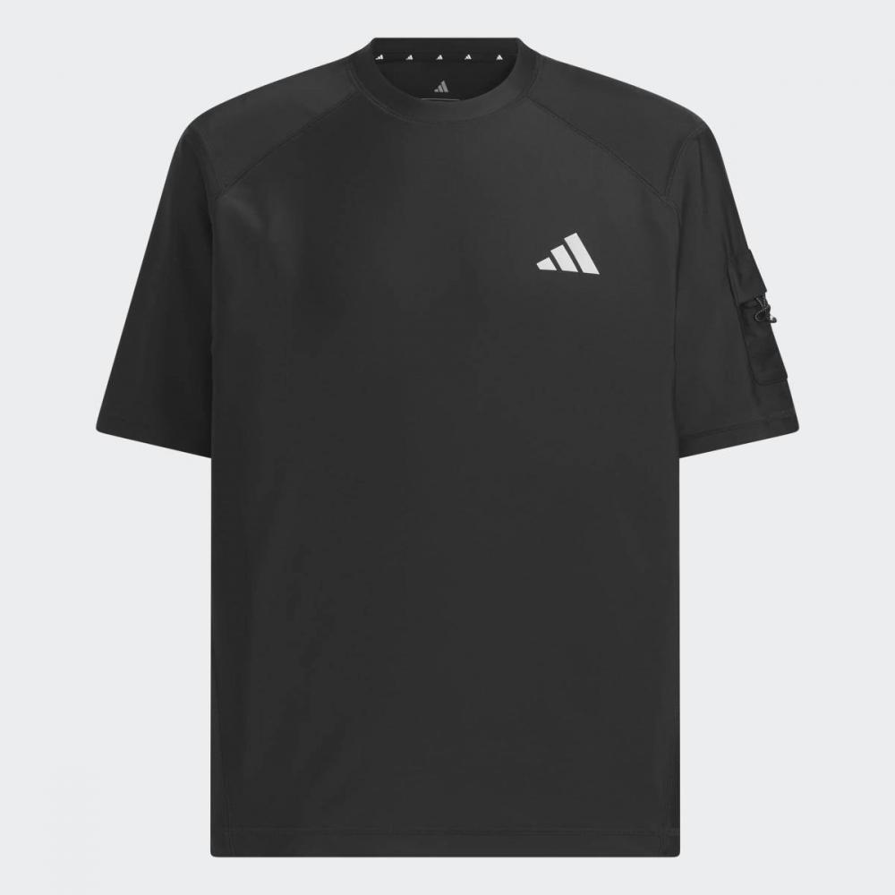 AdidaS Men S CiTy Tech overSized FiT Swim Rik ShorT Sleeve T ShirT