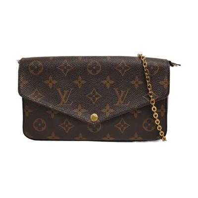 [Б/У] Сумка Felicie Pochette Classic Monogram с покрытием из канвы и кожи, трехкомпонентная, на цепочке - Очень хорошее состояние #1U030M1