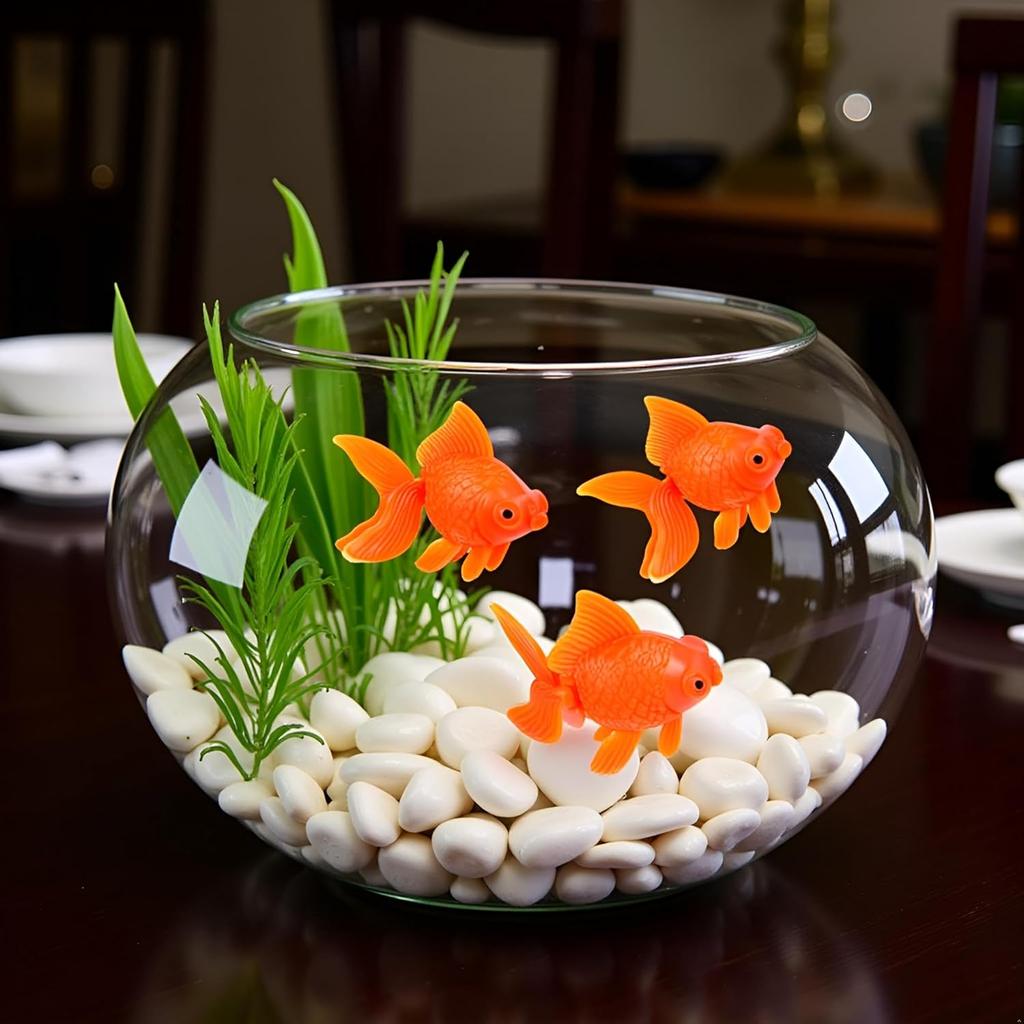 3 Pcs Orange Fake Floating Fishes Plastic Fake Goldfish Artificial Aquarium Fishes Colorful Realistic Artificial Moving Fish Ornament Decorations,